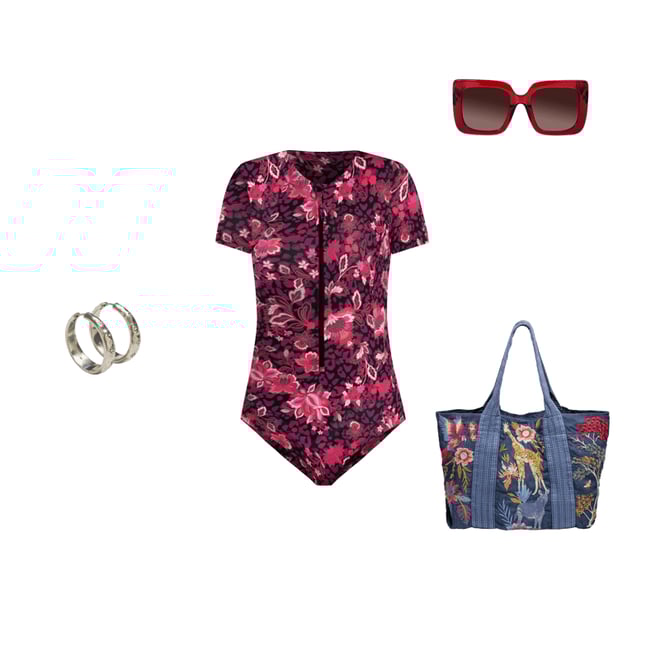 Buy MACHILA SHORT SLEEVE ONE PIECE | Johnny Was Buy MACHILA SHORT SLEEVE ONE PIECE | Johnny Was