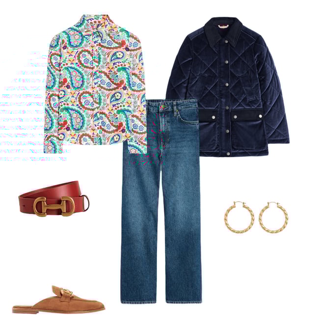 1st bundle featuring 5 items which compliment Iris Snaffle-Trim Leather Belt-RED