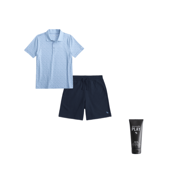 abercrombie golf club active airknit polo