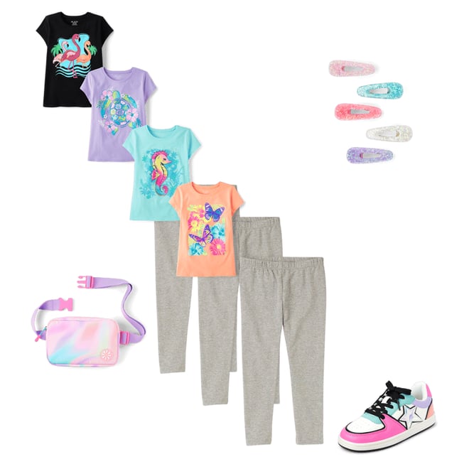 6th bundle featuring 4 items which compliment Girls Leggings 3-Pack