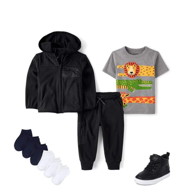 7th bundle featuring 3 items which compliment Baby And Toddler Boys Animal Graphic Tee