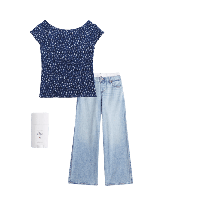 smocked tee