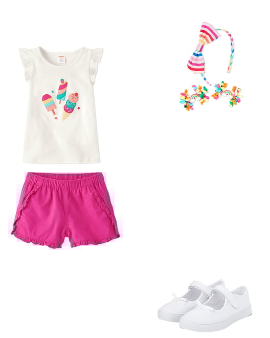 6th bundle featuring 3 items which compliment Girls 3-Piece Hair Set