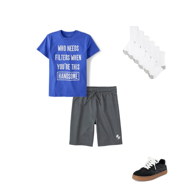1st bundle featuring 3 items which compliment Boys Handsome Graphic Tee