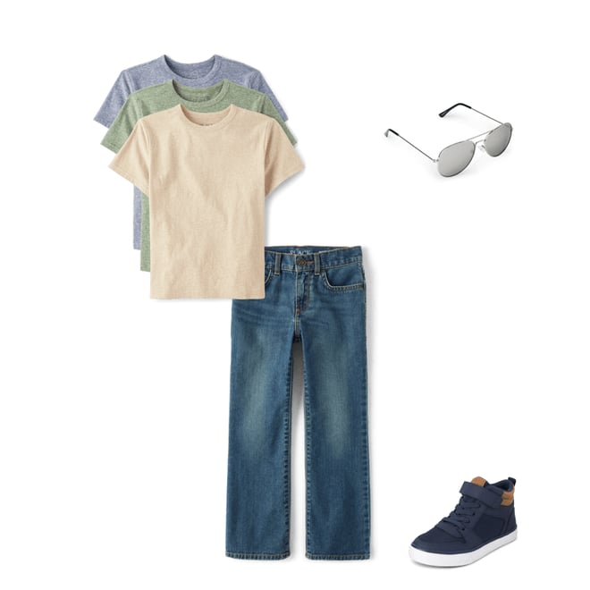 3rd bundle featuring 3 items which compliment Boys Contrast Cuff High Top Sneakers