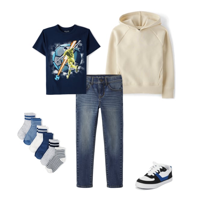 5th bundle featuring 4 items which compliment Boys Skinny Jeans