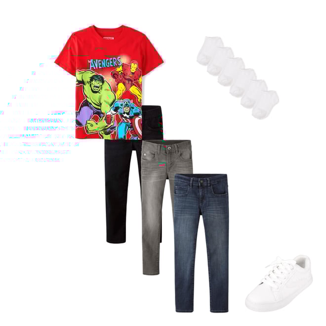 9th bundle featuring 3 items which compliment Boys Super Skinny Jeans 3-Pack - Slim