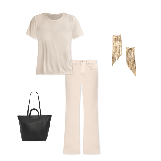 GOLD FRINGE EARRING
