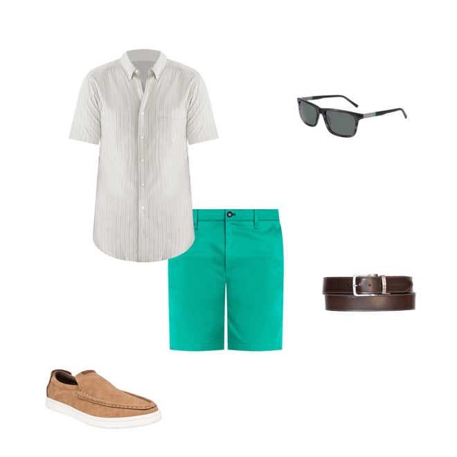 Big & Tall Striped Short-Sleeve Shirt
