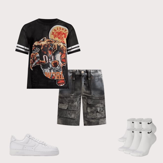 Majestik Bear Mesh Tee