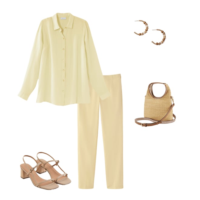 1st bundle featuring 4 items which compliment J.Jill Everyday Linen Button-Front Shirt