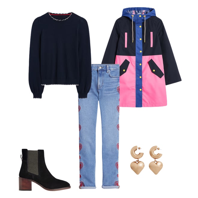 2nd bundle featuring 4 items which compliment Wells Waterproof Hooded Coat-Colourblock