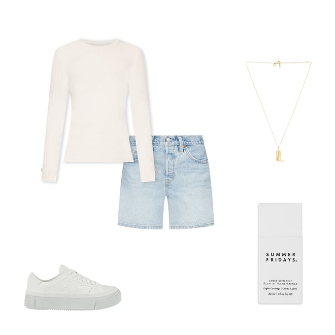 5th bundle featuring 4 items which compliment 501 Mid Thigh Short