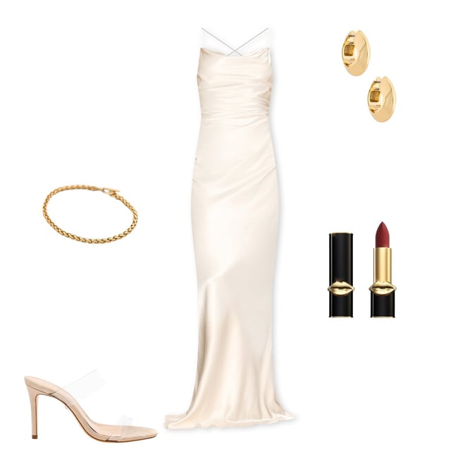 Shona Joy La Lune Lace Back Maxi Dress in Cream | REVOLVE