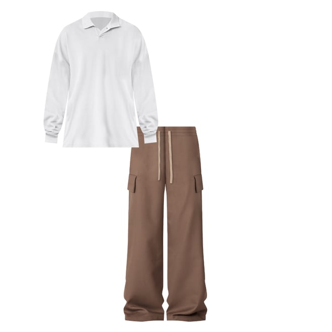 4th bundle featuring 1 items which compliment Every Day L/S Polo - White