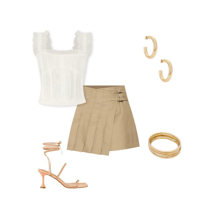 1st bundle featuring 4 items which compliment Pleated Mini Skirt