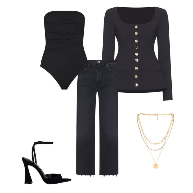 AGOLDE Gwyneth Bodysuit in Black | REVOLVE