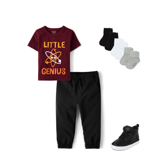 1st bundle featuring 3 items which compliment Baby And Toddler Boys Little Genius Graphic Tee