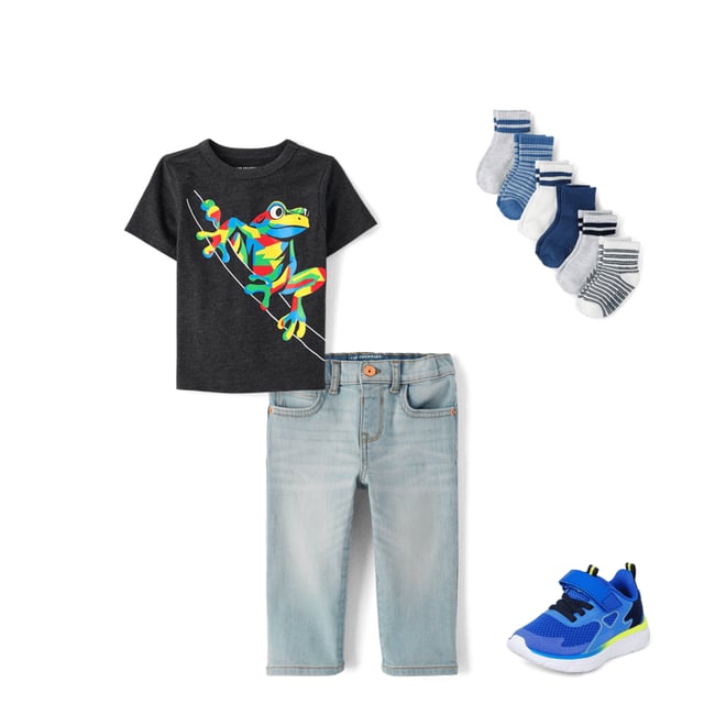2nd bundle featuring 3 items which compliment Baby And Toddler Boys Frog Graphic Tee