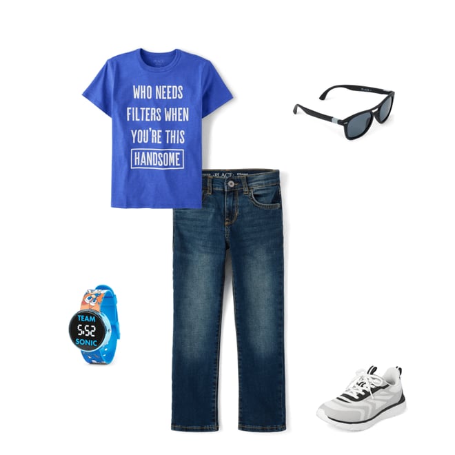 2nd bundle featuring 4 items which compliment Boys Handsome Graphic Tee