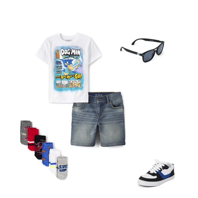 8th bundle featuring 4 items which compliment Boys Denim Shorts