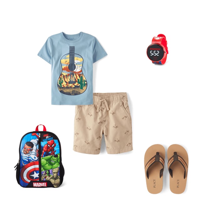 2nd bundle featuring 4 items which compliment Boys Print Pull On Jogger Shorts
