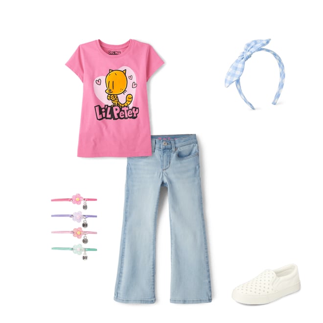 1st bundle featuring 4 items which compliment Girls Dog Man Lil Petey Graphic Tee