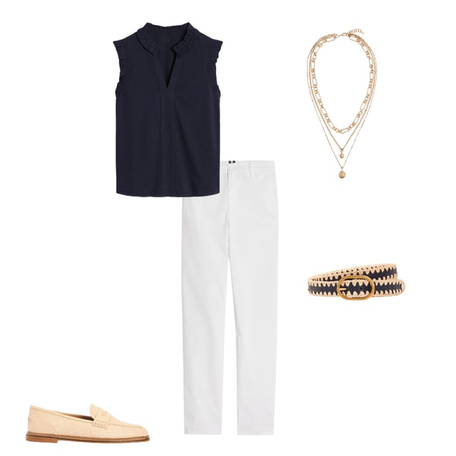 6th bundle featuring 4 items which compliment Whipstitch Classic Belt-Navy/Ivory