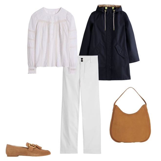 4th bundle featuring 4 items which compliment Embroidered Panel Blouse