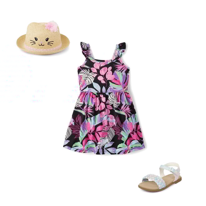 4th bundle featuring 2 items which compliment Baby And Toddler Girls Print Flutter Dress