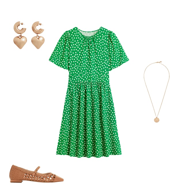 4th bundle featuring 3 items which compliment Louisa Short Jersey Dress-Lime Juice Green, Abstract Dot