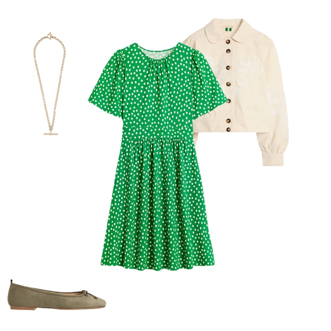 2nd bundle featuring 3 items which compliment Louisa Short Jersey Dress-Lime Juice Green, Abstract Dot