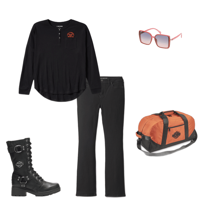 Heritage Long Sleeve Pocket Henley Top | Harley-Davidson USA