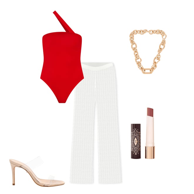 1st bundle featuring 4 items which compliment Rony Asymmetrical Bodysuit