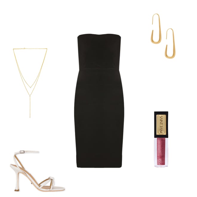 2nd bundle featuring 4 items which compliment Strapless Dress