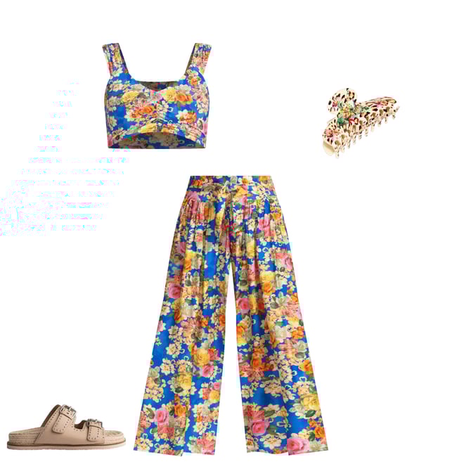Buy PAULINE PALAZZO CROPPED PANT | Johnny Was