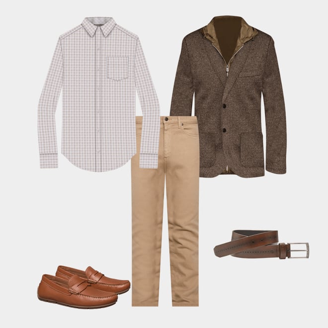 3rd bundle featuring 4 items which compliment Baldwin Driver Penny Loafer