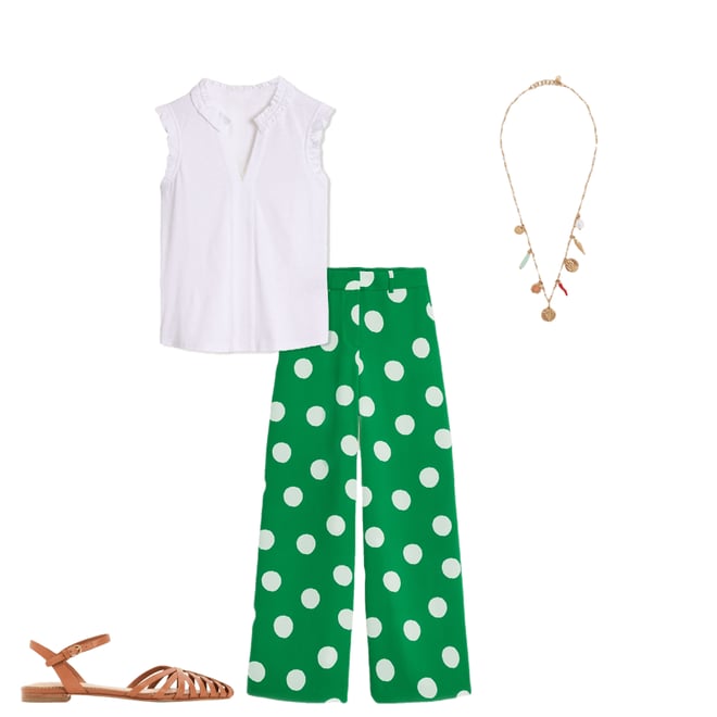 6th bundle featuring 3 items which compliment Lola Sleeveless Top-White