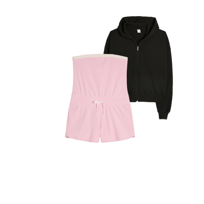 Gilly Hicks Cozy Strapless Waffle Onesie