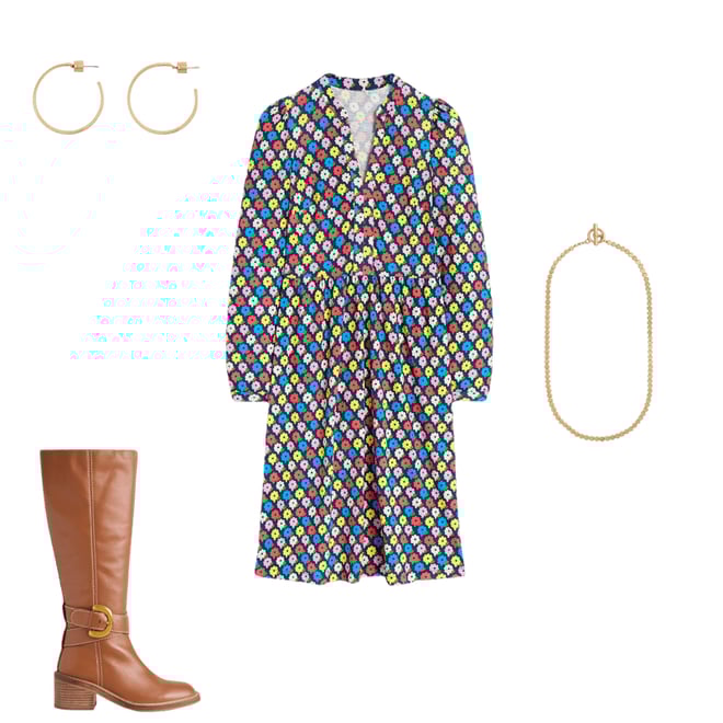 1st bundle featuring 3 items which compliment Naomi Relaxed Jersey Dress-Multi, Pop Daisy