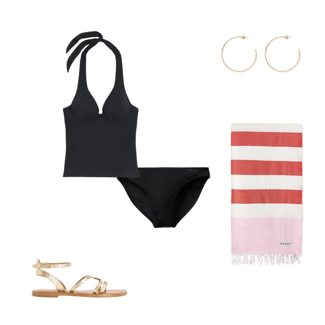 3rd bundle featuring 4 items which compliment Enhancer Tankini Top-Black