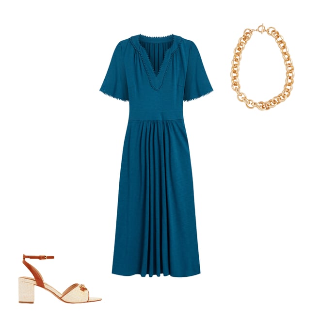 2nd bundle featuring 2 items which compliment Maddie Trim Jersey Dress-Harbour Blue
