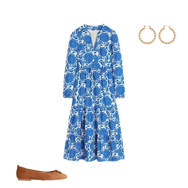 3rd bundle featuring 2 items which compliment Violet Midi Dress-Gallery Blue, Dahlia Stamp