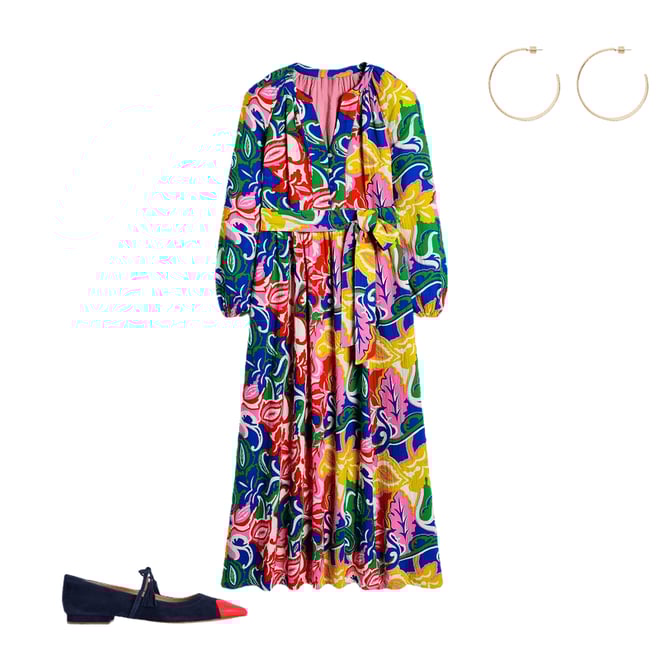 4th bundle featuring 2 items which compliment Faye Double Cloth Dress-Multi, Foliage Twirl