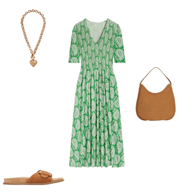 3rd bundle featuring 3 items which compliment Bethany Smocked Jersey Dress-Paradise Green, Paisley Heart