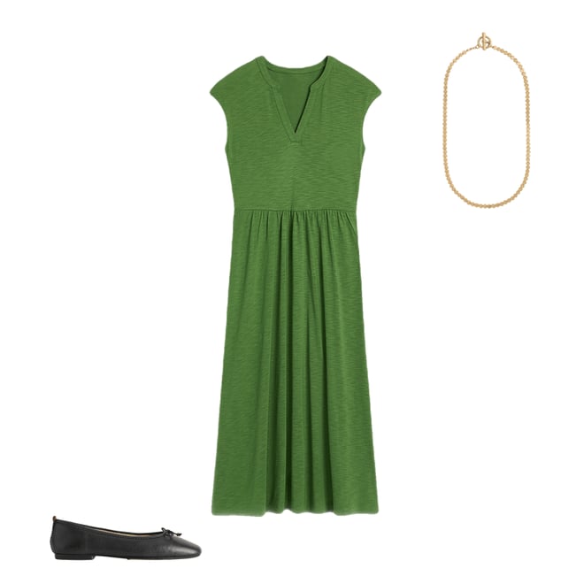 2nd bundle featuring 2 items which compliment Chloe Jersey Midi Dress-Promenade Green