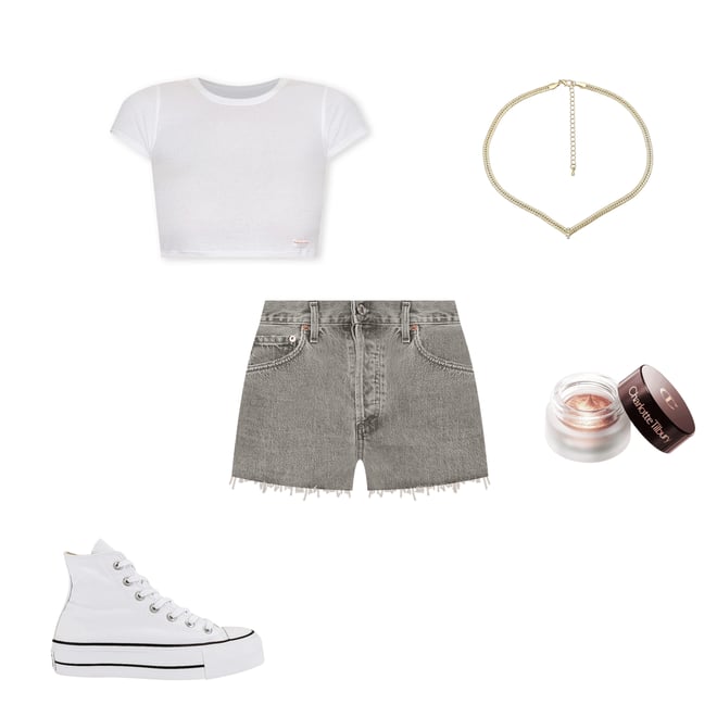 4th bundle featuring 4 items which compliment Cropped Short Sleeve Crewneck Tee