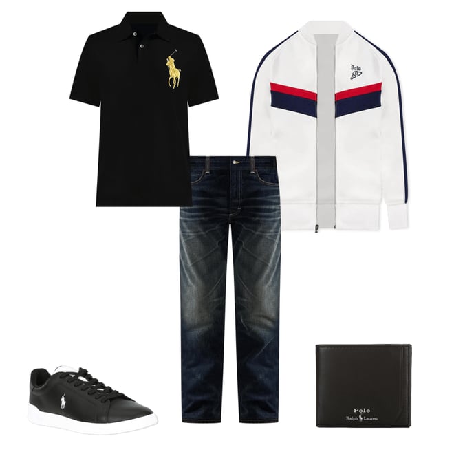 Polo Ralph Lauren Double-Knit Raglan Sleeve Track Jacket