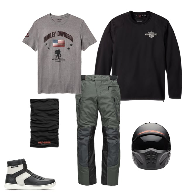 Harley-Davidson Wounded Warrior Project Stripes Tee | Harley Harley-Davidson Wounded Warrior Project Stripes Tee | Harley
