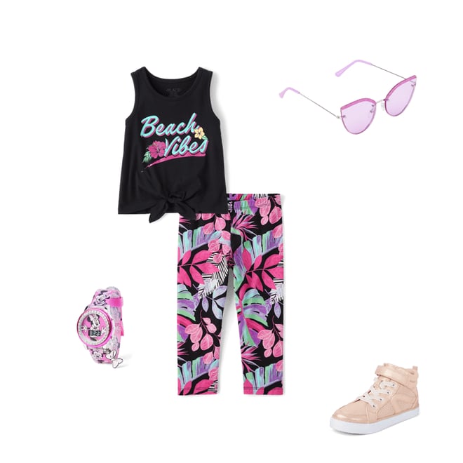 2nd bundle featuring 4 items which compliment Girls Print Capri Leggings